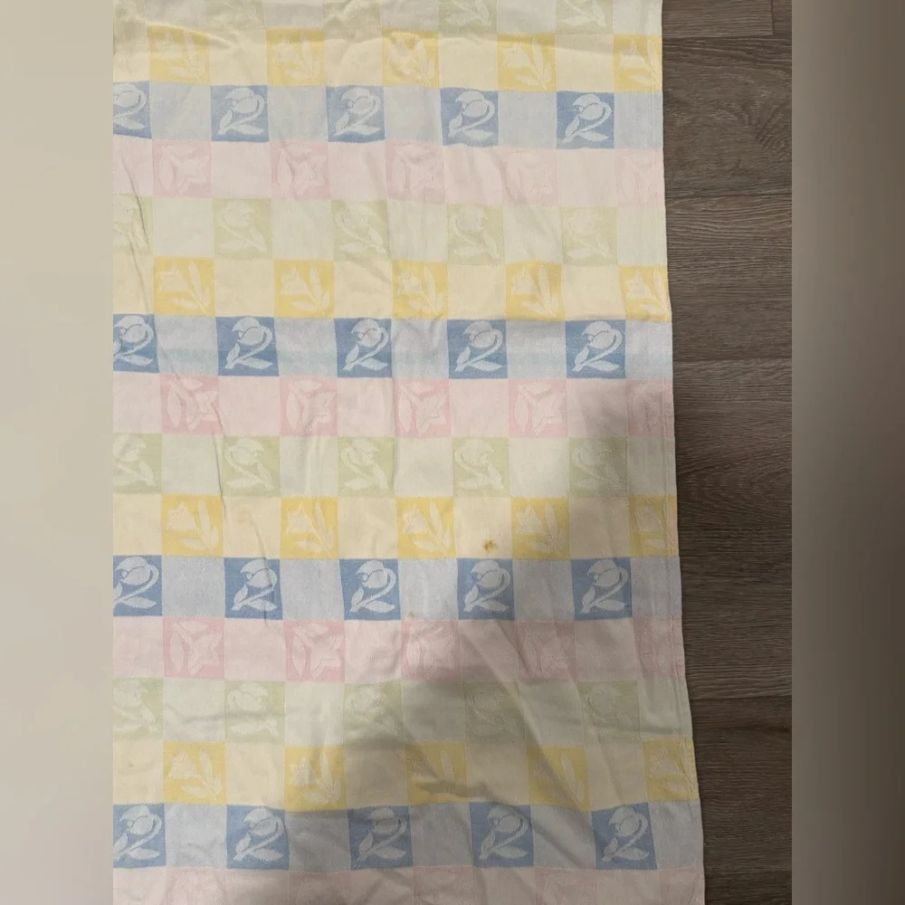 Vintage Floral Pattern Cotton throw blanket​